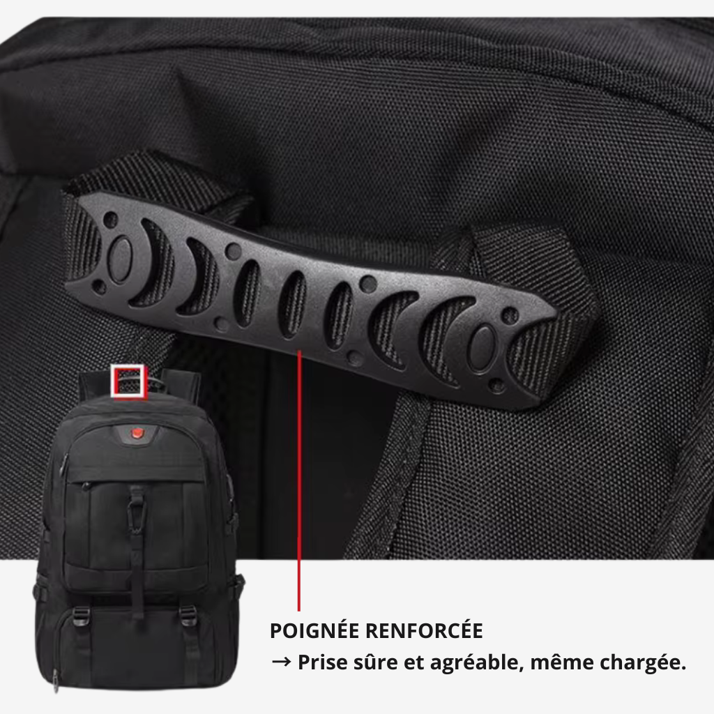 Compartiments intérieurs du bagage cabine
