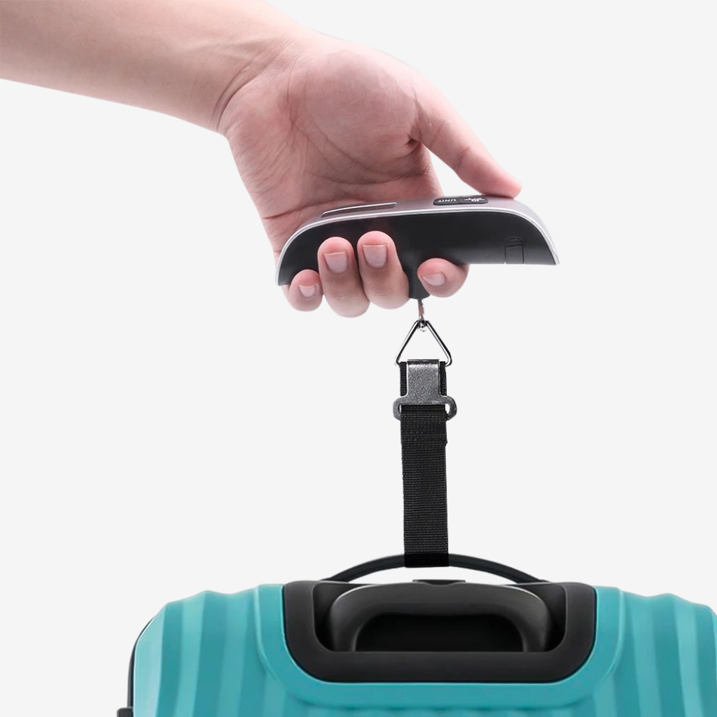 Meridio — Pèse-Bagage Digital de Voyage en train de peser une valise