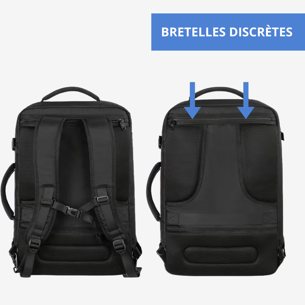 Bagage cabine extensible coloris bleu et noir