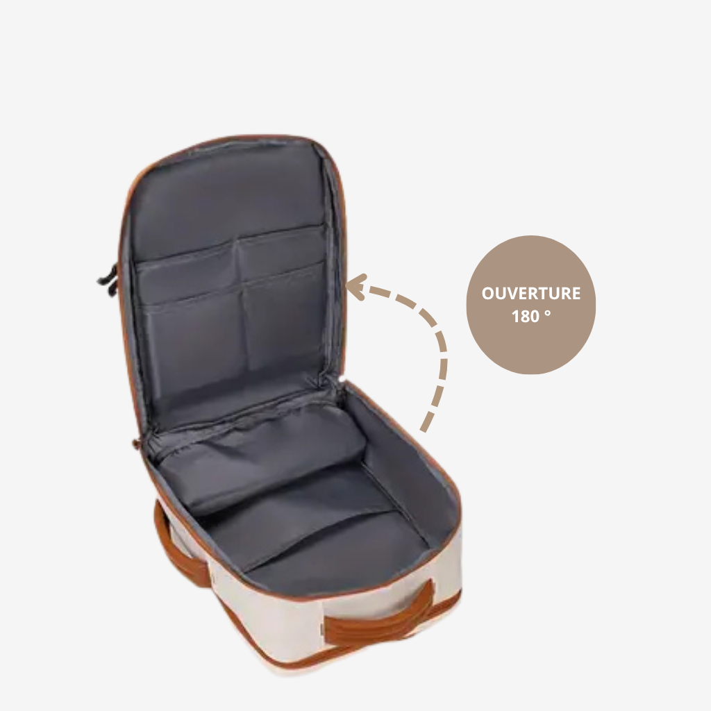 Rangements intérieurs multi-niveaux du sac cabine