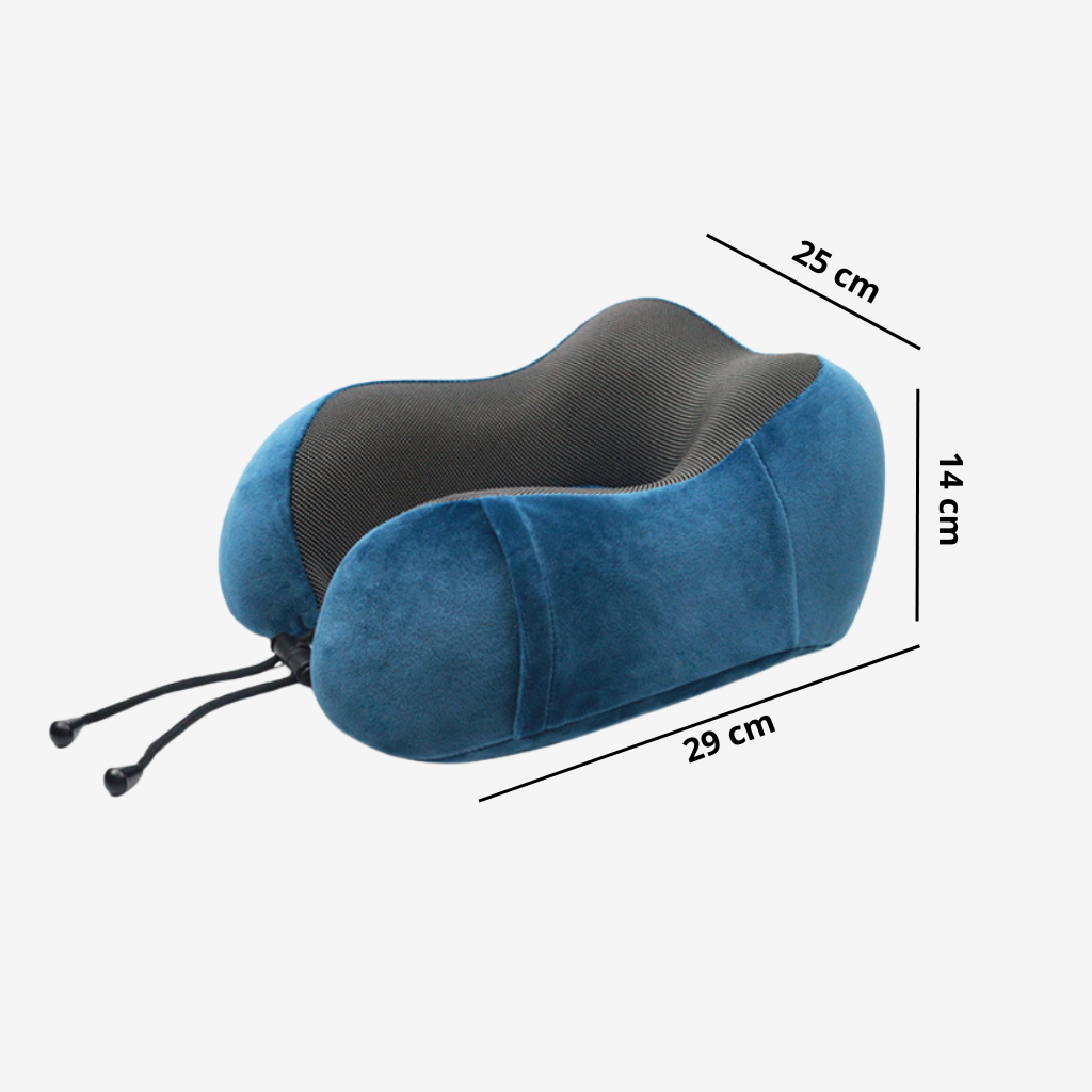 Coussin cervical en U porté autour du cou