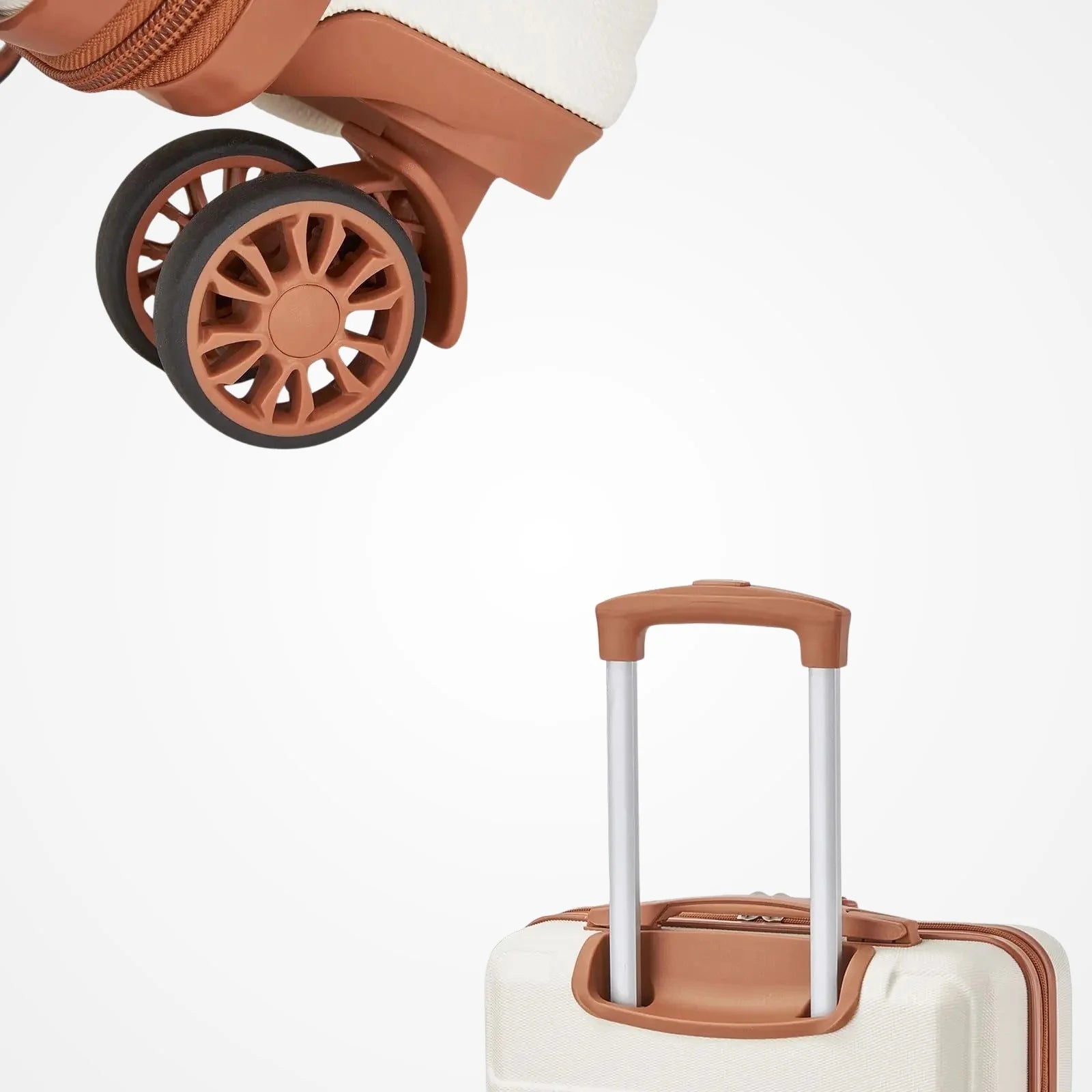 Intérieur avec sangles de la valise cabine