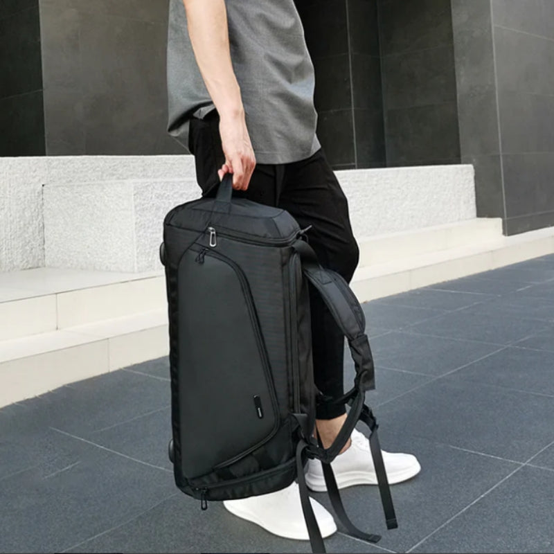 Poches et compartiments du sac de voyage homme