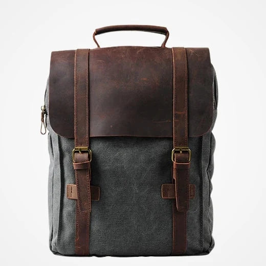 Sac à dos vintage en toile présenté en plusieurs coloris