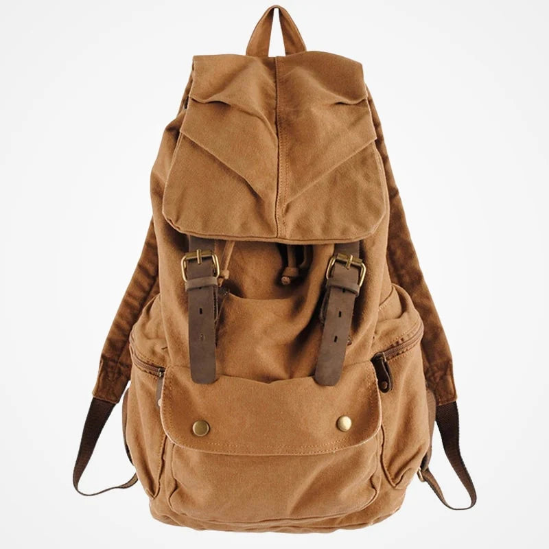 Sac à dos cabine en toile et cuir format sous-siège