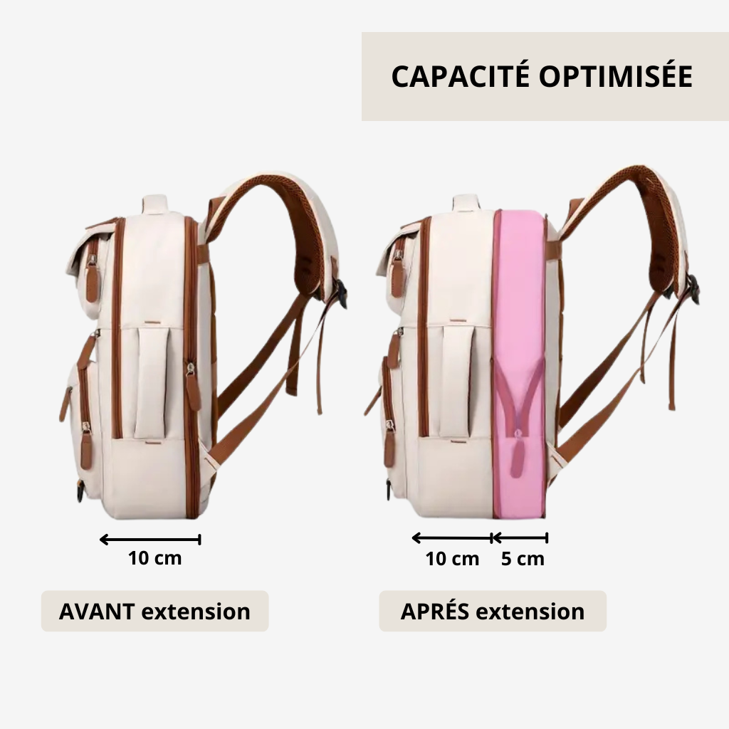 Bagage cabine sous-siège vu de face
