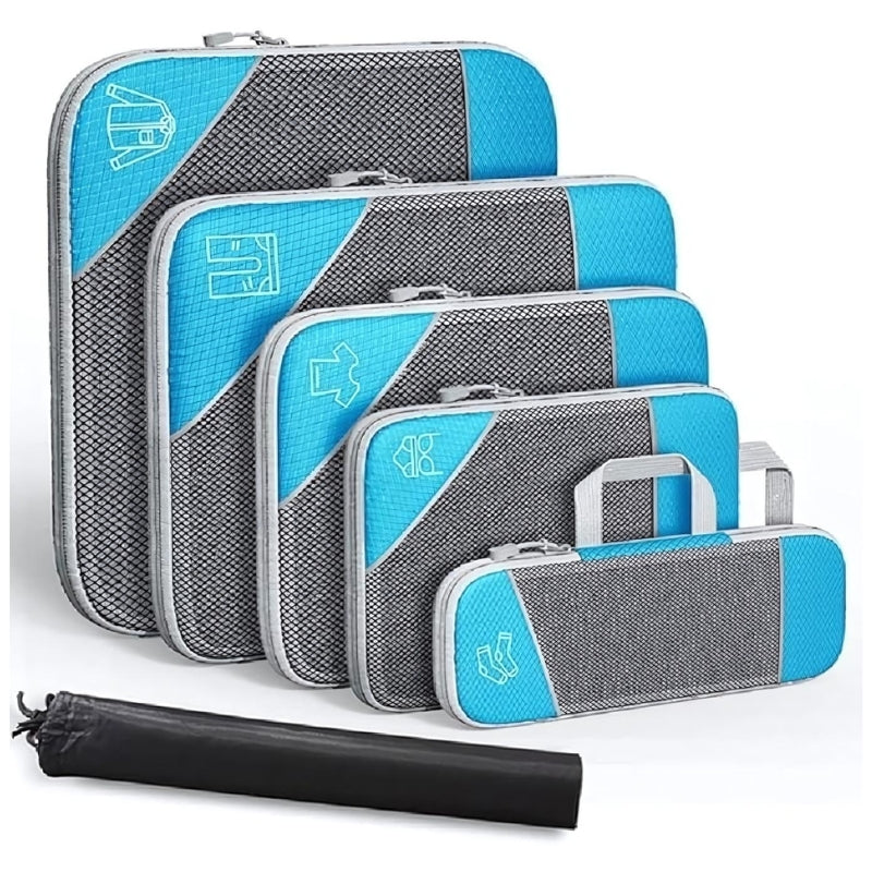 Ensemble complet d'organisateurs de bagage compressibles