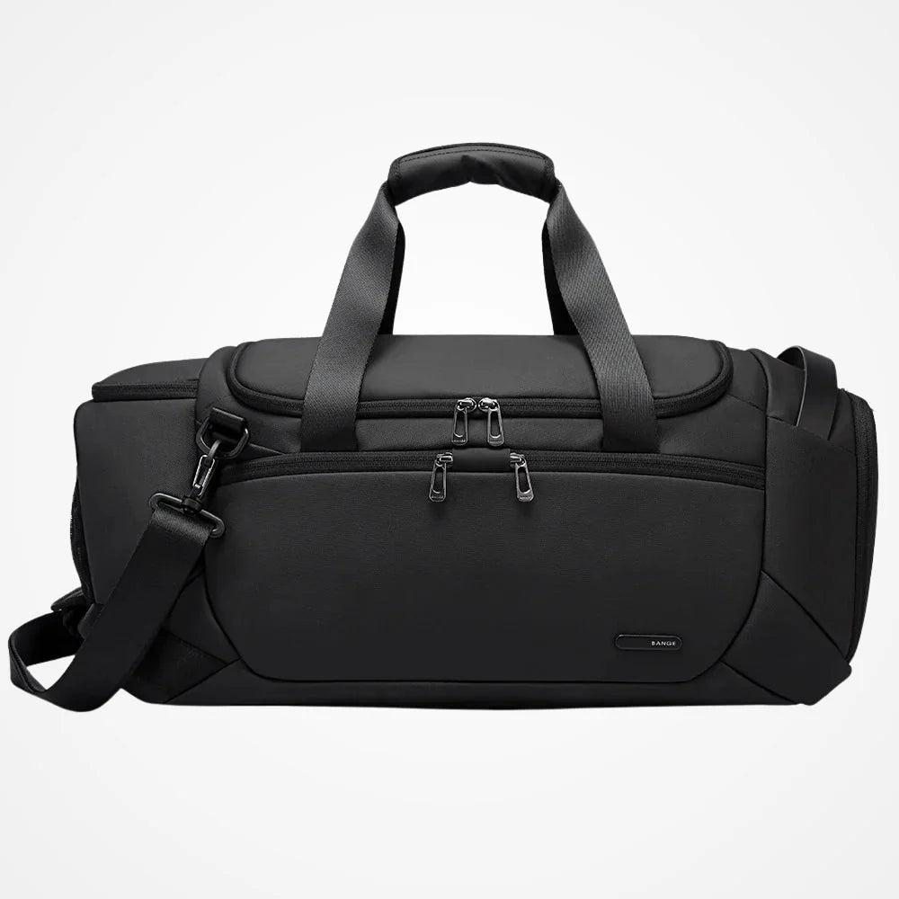 Sac de sport en coloris gris et noir