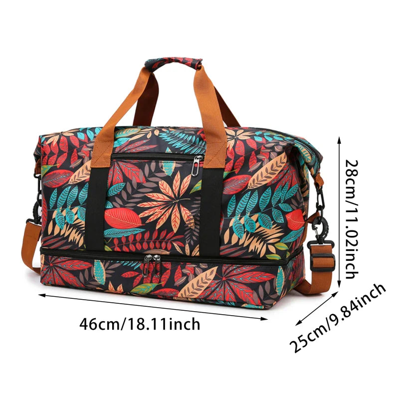 Sac bandoulière femme plié à plat pour le rangement