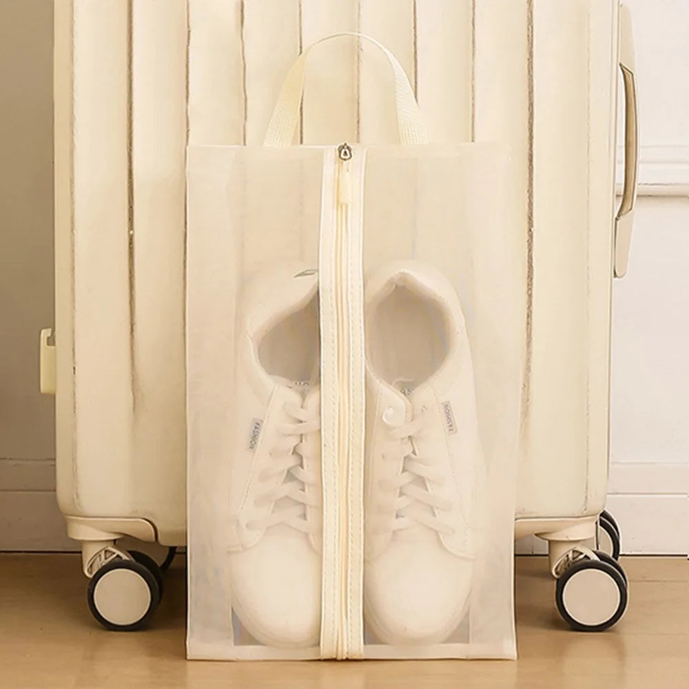 Fermeture zippée du sac à chaussures