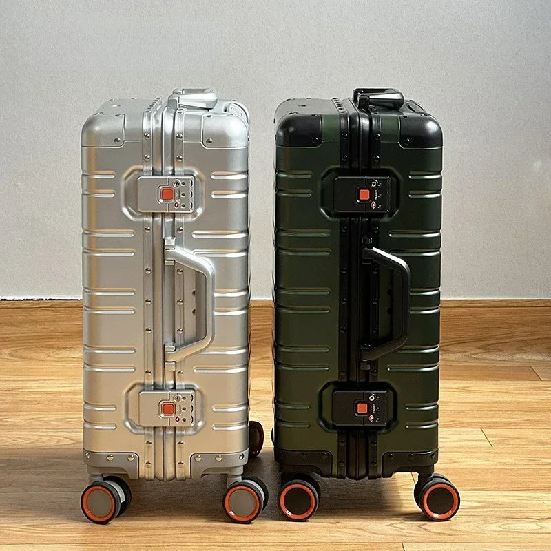 Système de verrouillage intégré de la valise aluminium