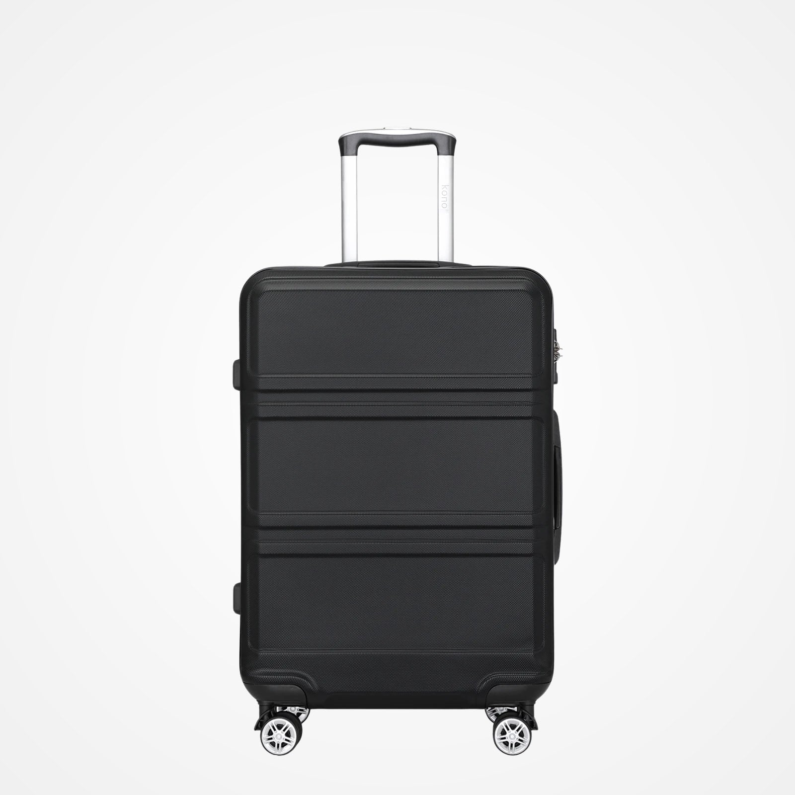 Valise souple noire vue de face
