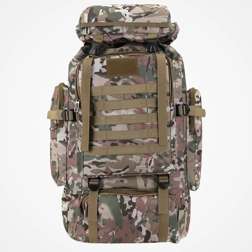 Sac à dos de randonnée 80 litres style militaire vue principale