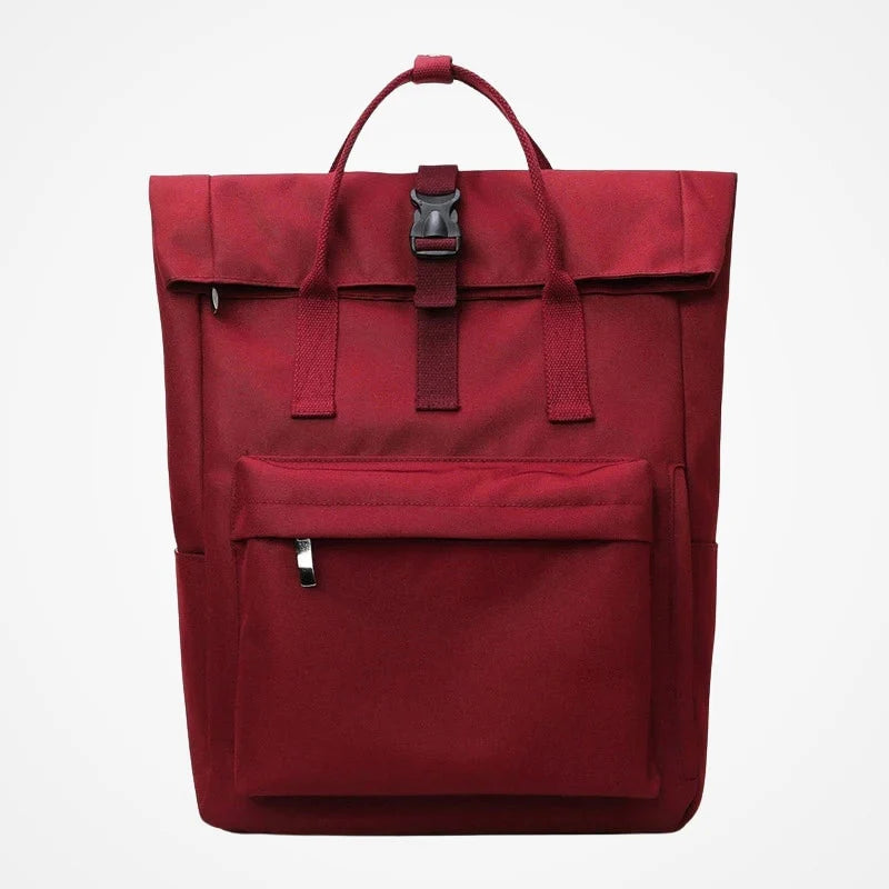 Sac à dos roll top femme à capacité modulable