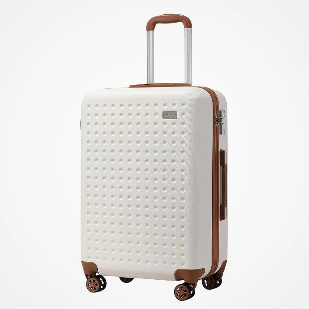 Valise rigide coloris blanc