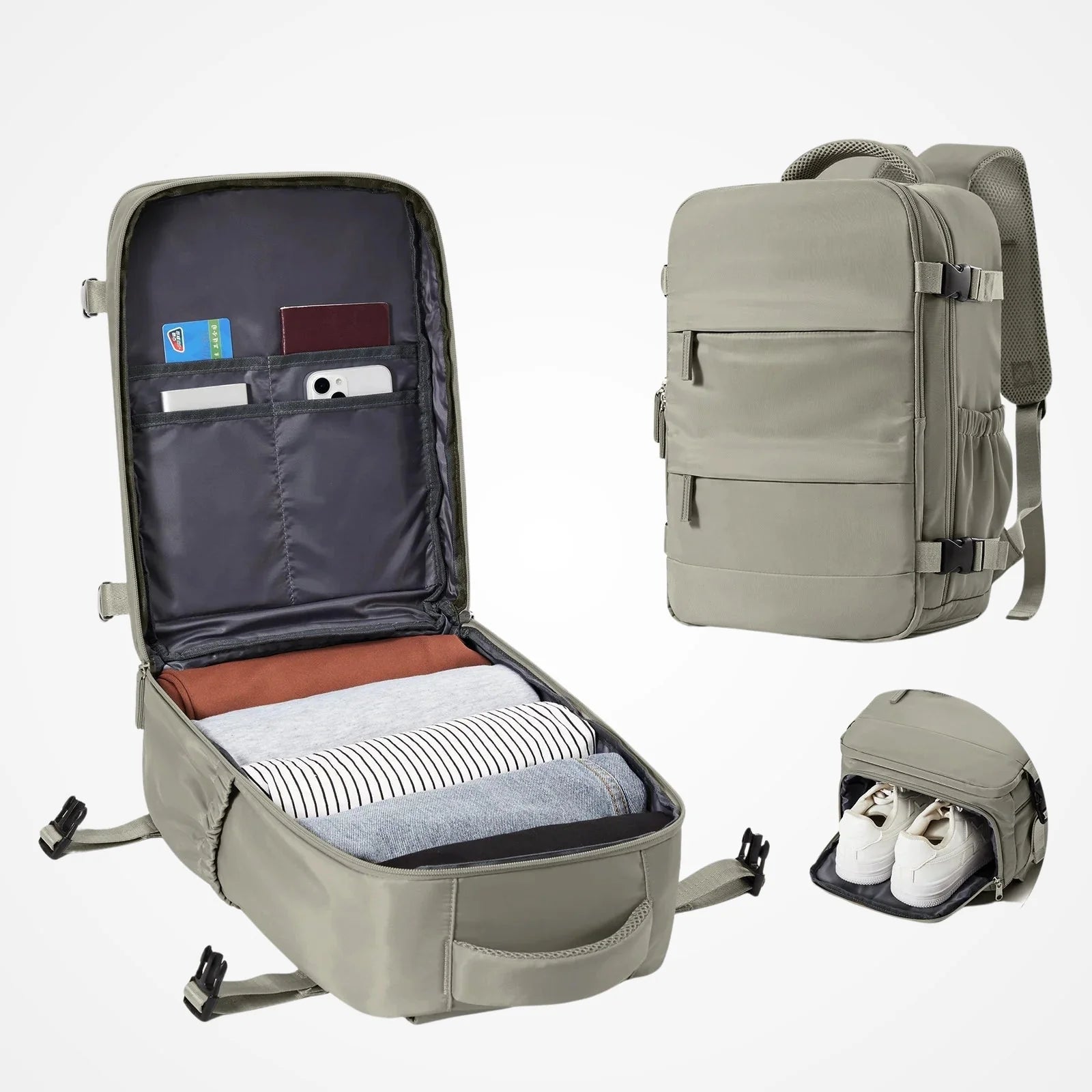 Poches de rangement du sac à dos de voyage