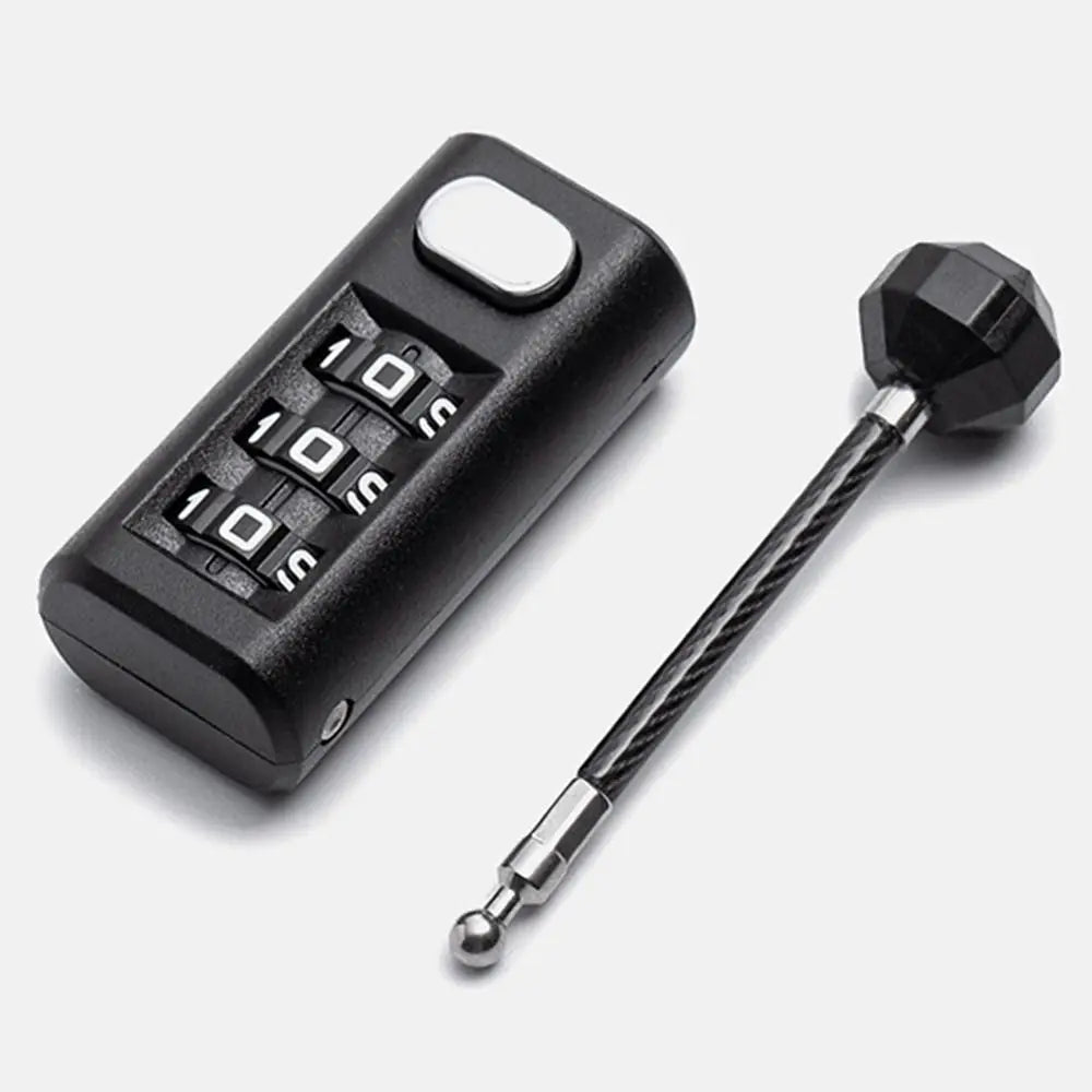 Détail des molettes du mini cadenas à code