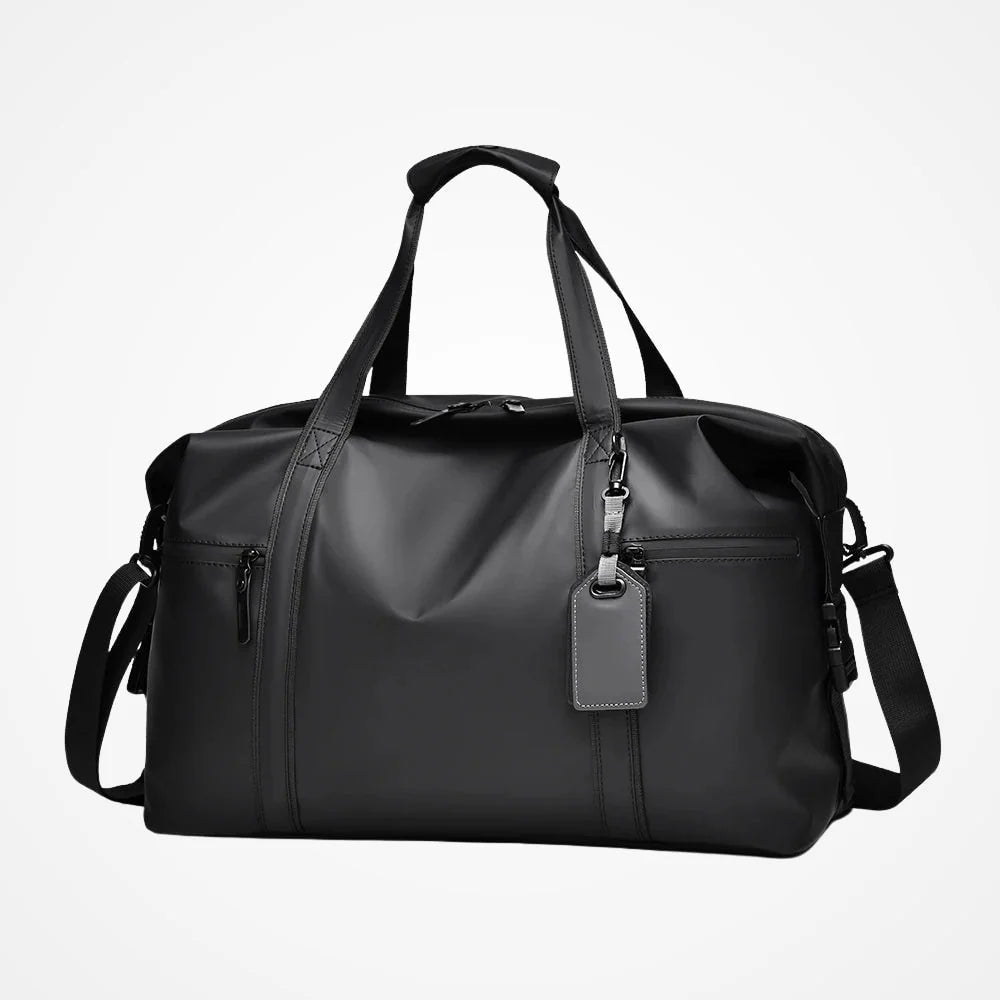 Sac de voyage cabine 45x36x20 en simili cuir noir