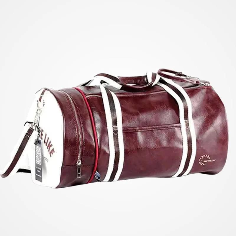 Sac de sport en cuir pour voyage et week-end