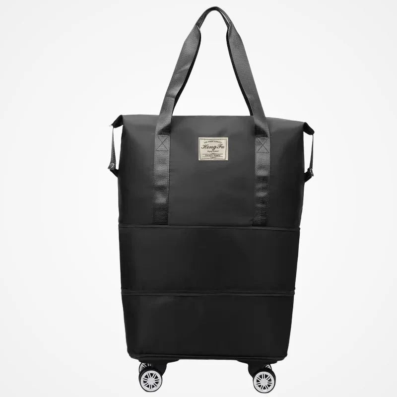 Bagage cabine souple à roulettes extensible vue principale