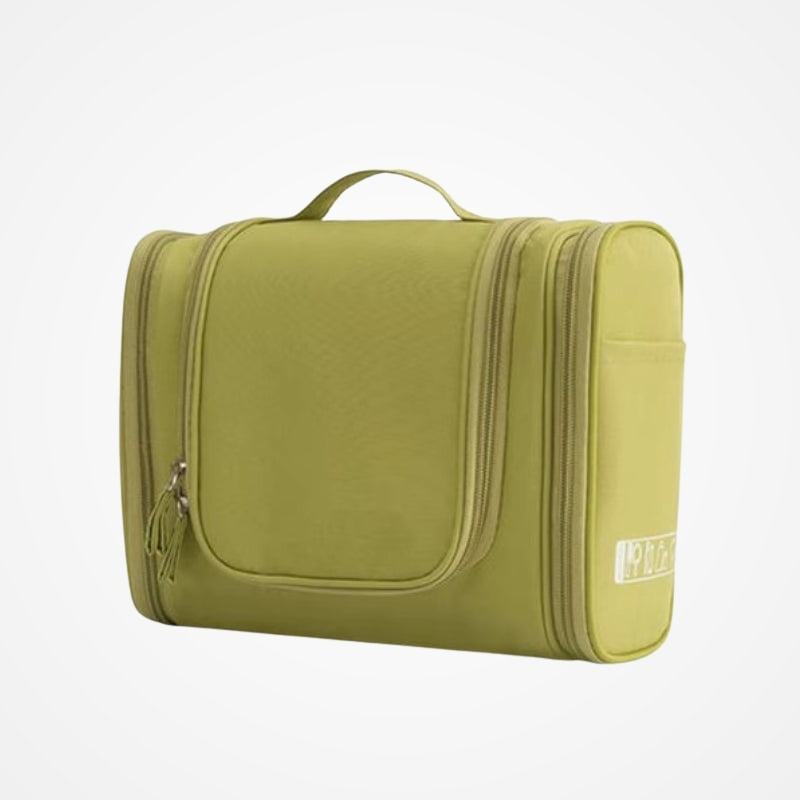 Trousse de toilette à suspendre repliée pour le transport