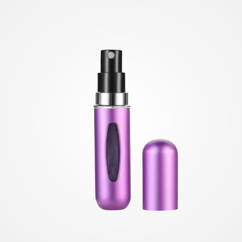 Différentes couleurs d'atomiseurs de parfum de voyage
