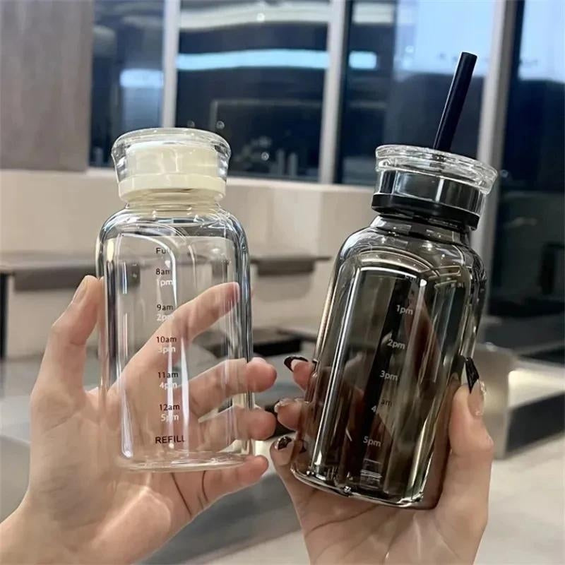 Les trois contenances de la gourde en verre