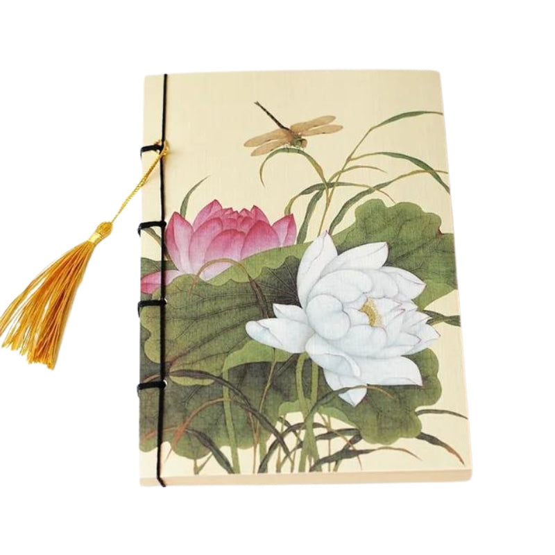 Carnet de notes de voyage avec couverture à motifs japonais