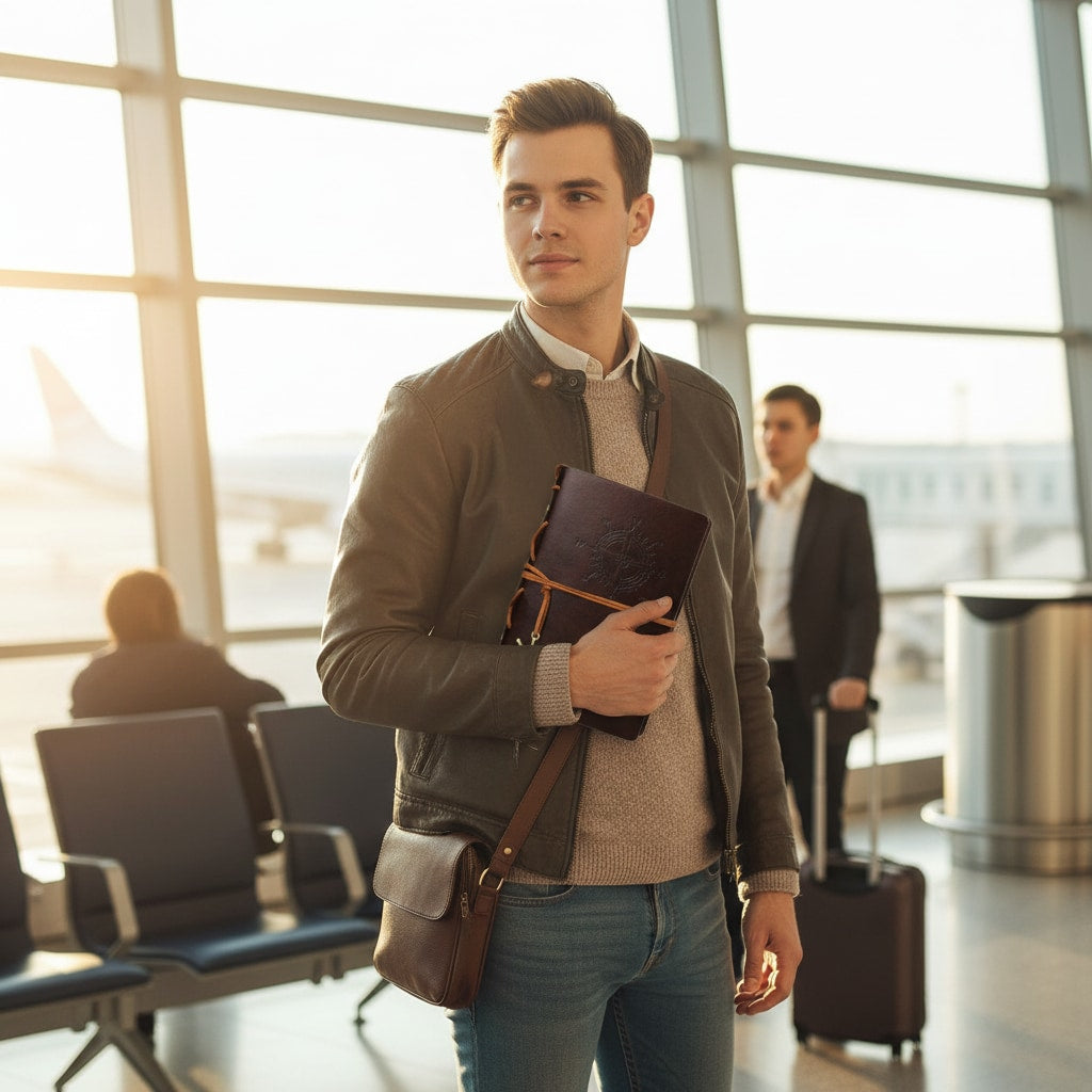 Carnet de voyage utilisé pour écrire en déplacement