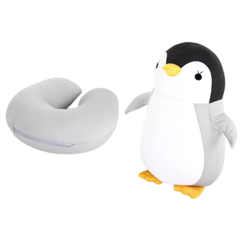 Coussin de voyage pliable pour enfant en forme d'animal