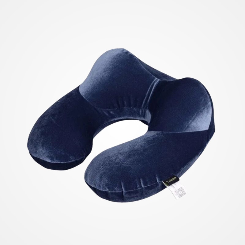 Coussin de voyage pour le cou vu de dos