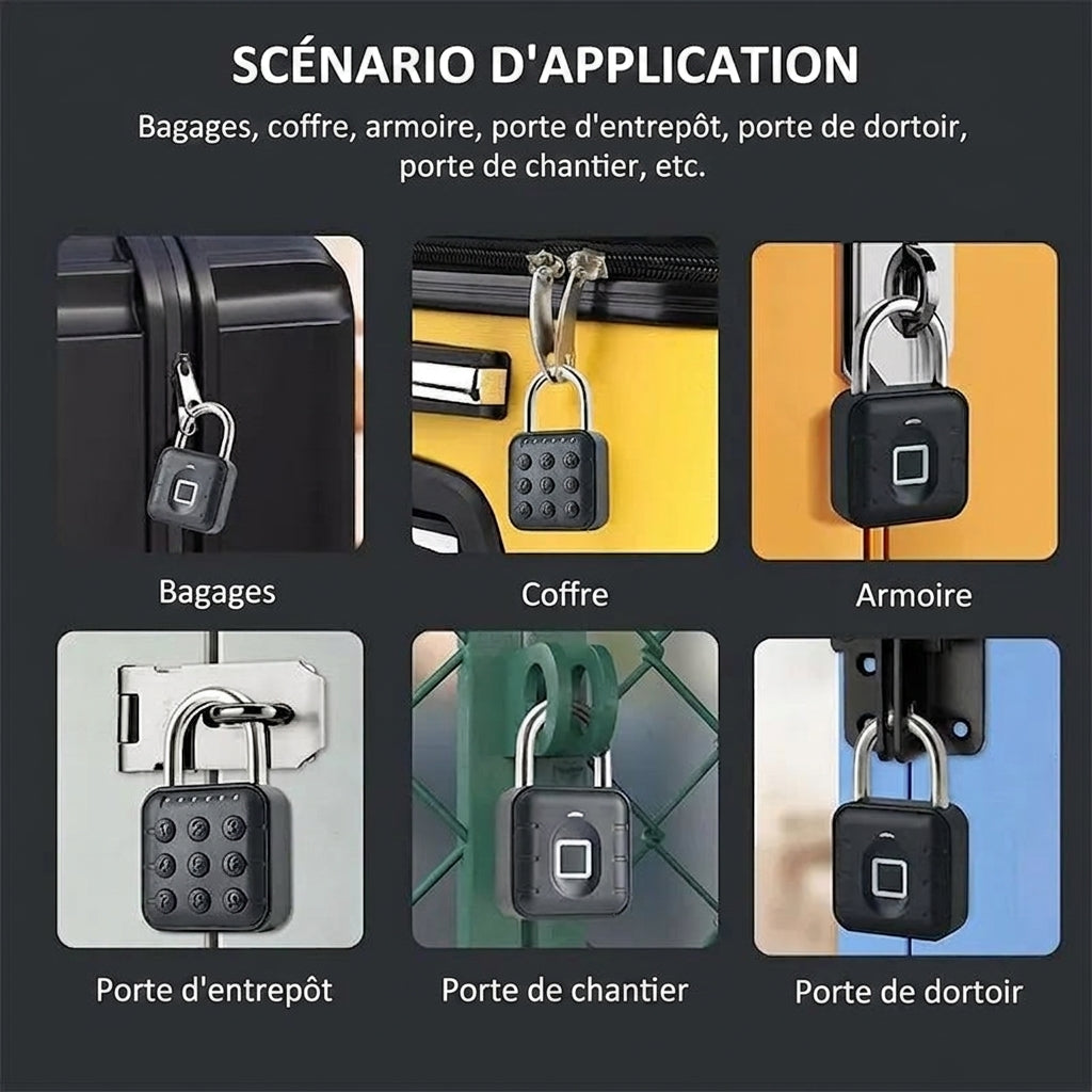 Déverrouillage du cadenas par empreinte digitale
