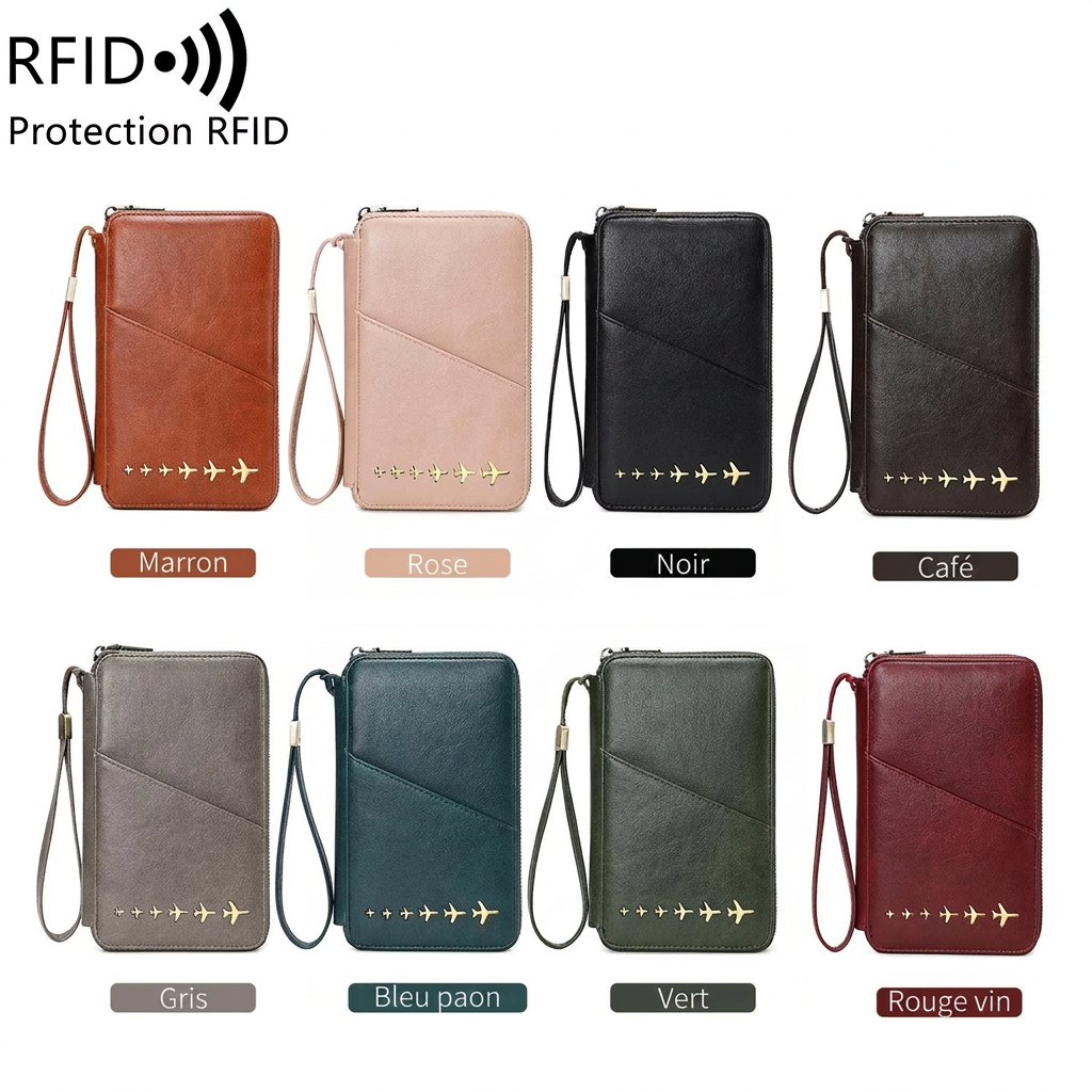 Traverse — Portefeuille Familial Anti-RFID, utilisation en voyage