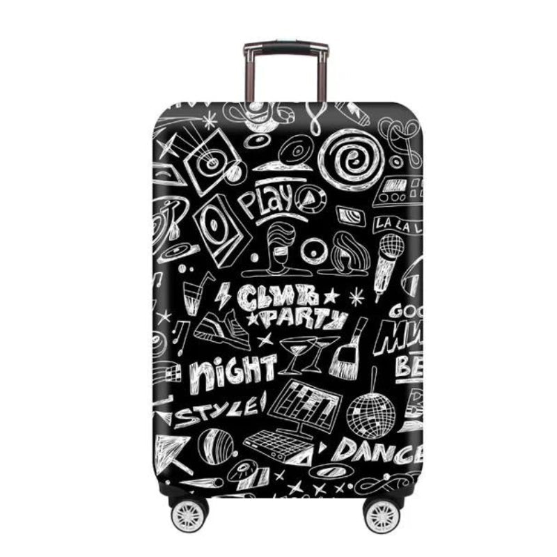 Housse de valise à motifs voyage sur bagage cabine