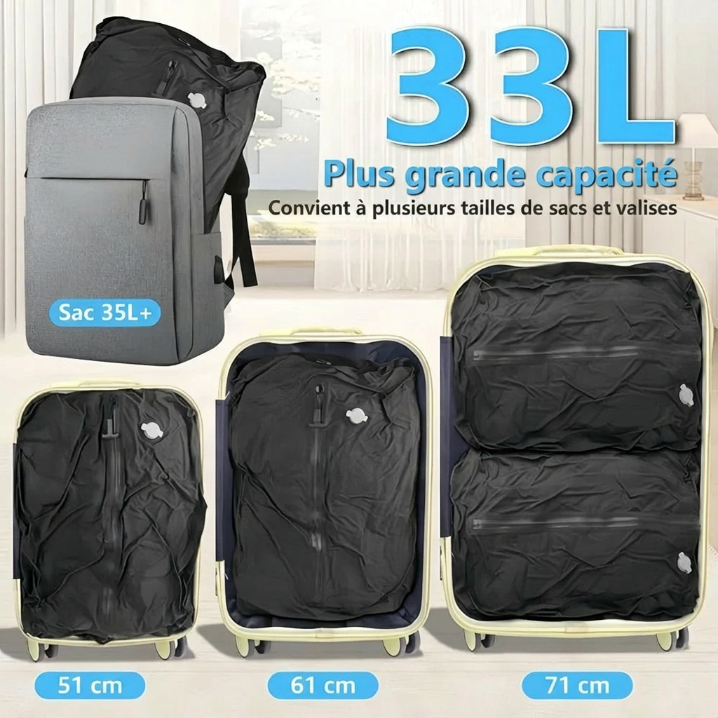 Angra — Sac de Compression Étanche, compression des vêtements