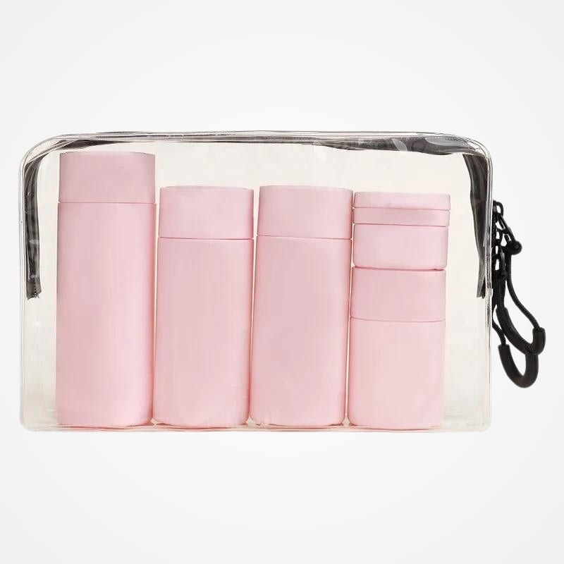 Ensemble complet du kit flacons format cabine