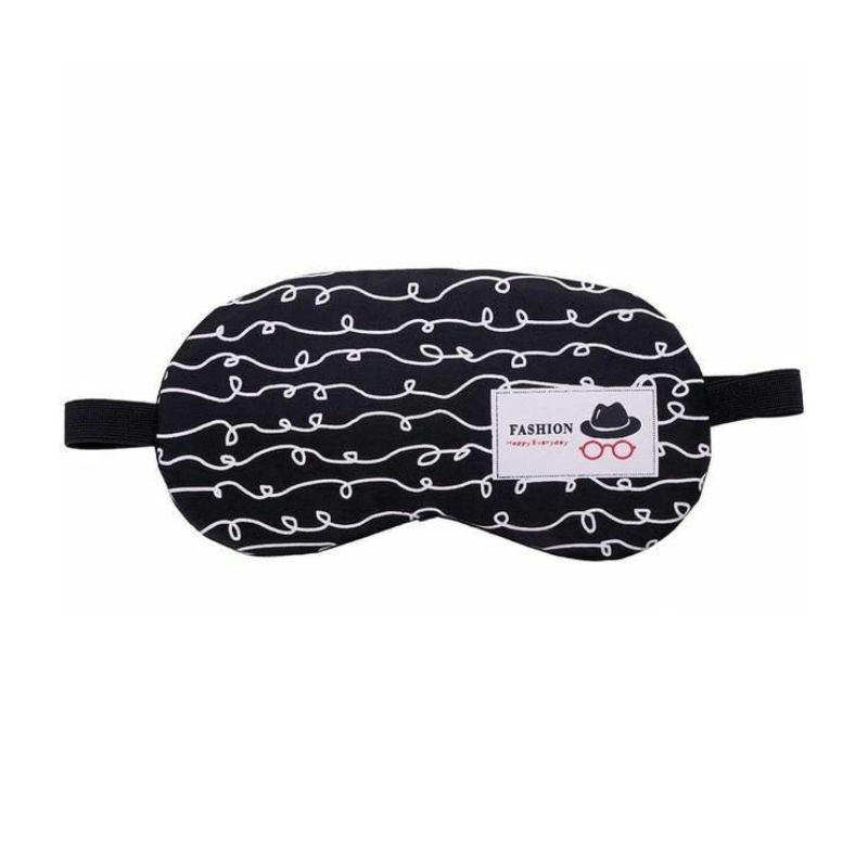 Détail de la bande élastique du masque de sommeil