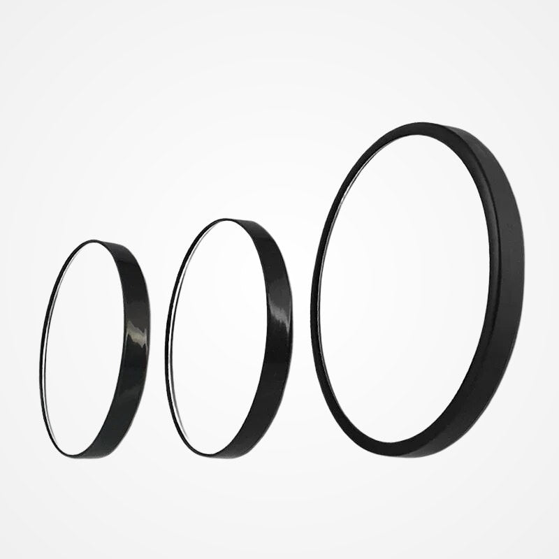 Comparaison des grossissements du miroir de poche