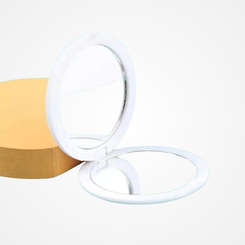 Miroir compact avec manche