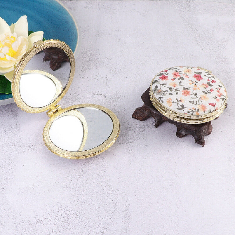 Motifs floraux du miroir de poche
