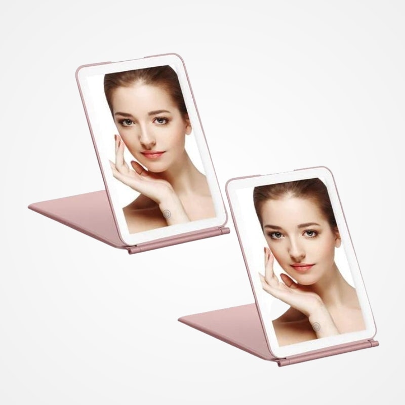 Miroir LED portable utilisé pour le maquillage