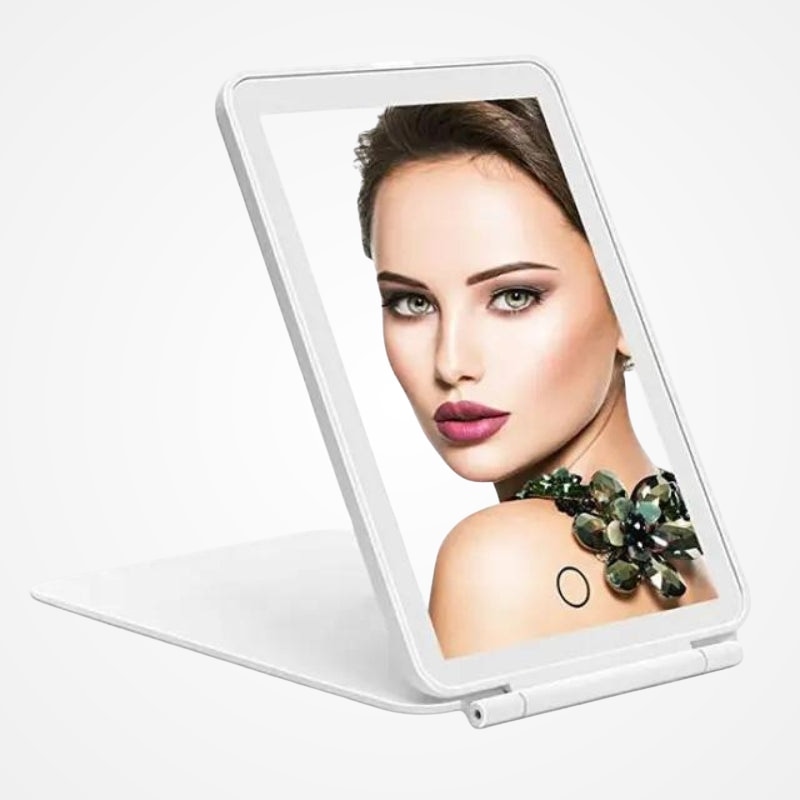 Format compact du miroir LED de voyage