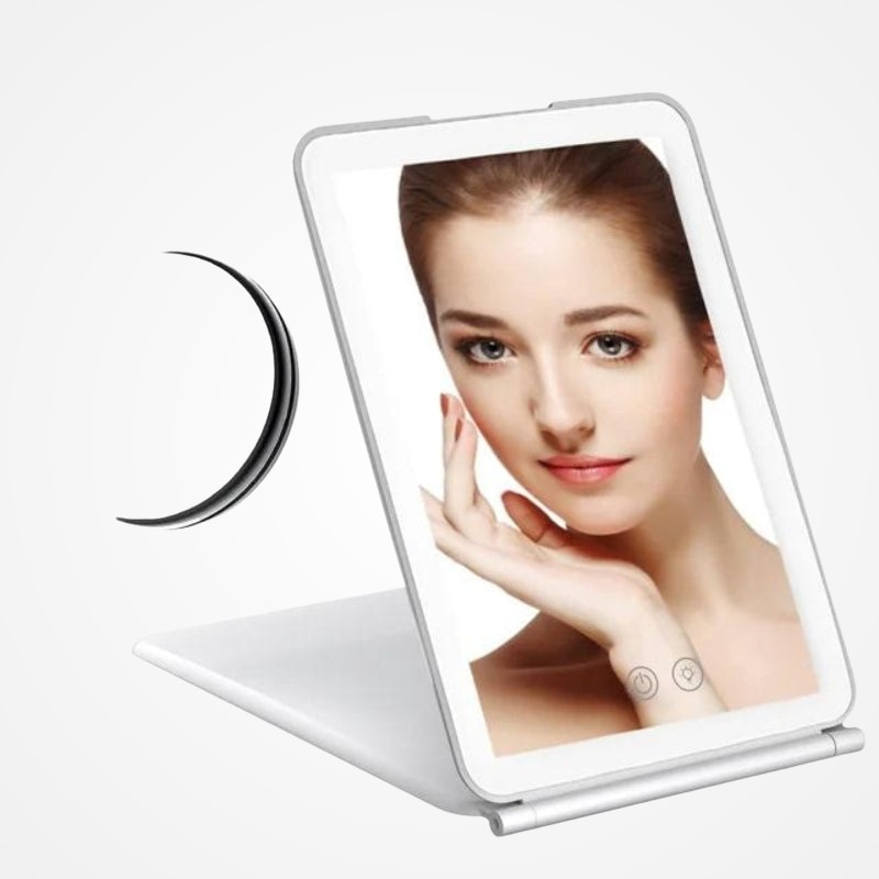 Détail du zoom x10 du miroir portable