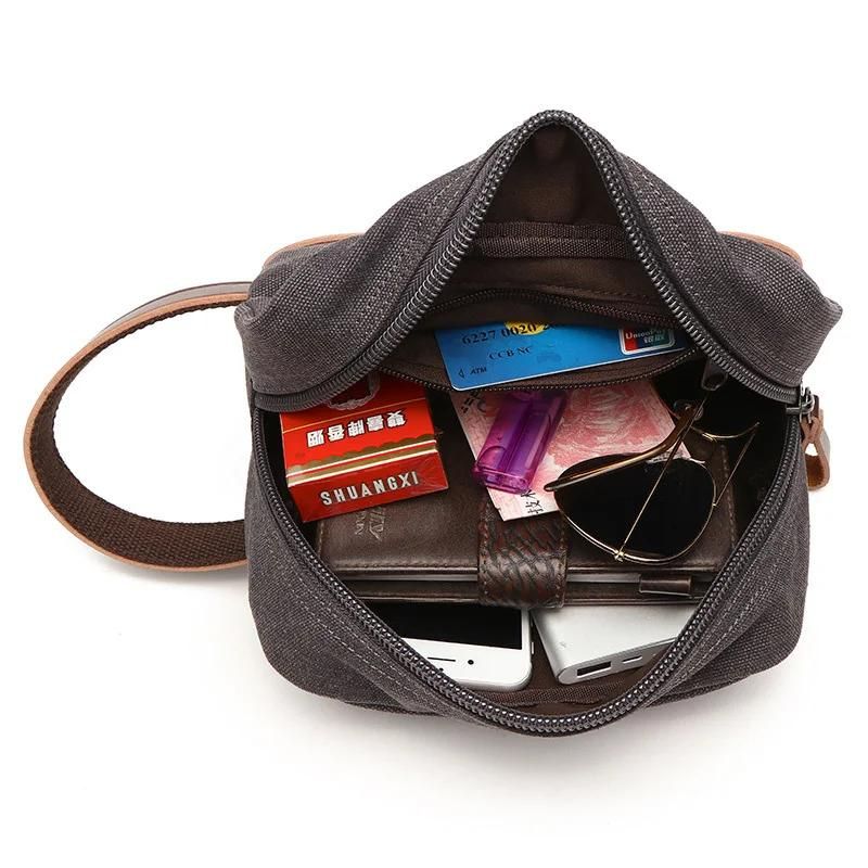 Trousse de toilette compacte avec fermeture à glissière