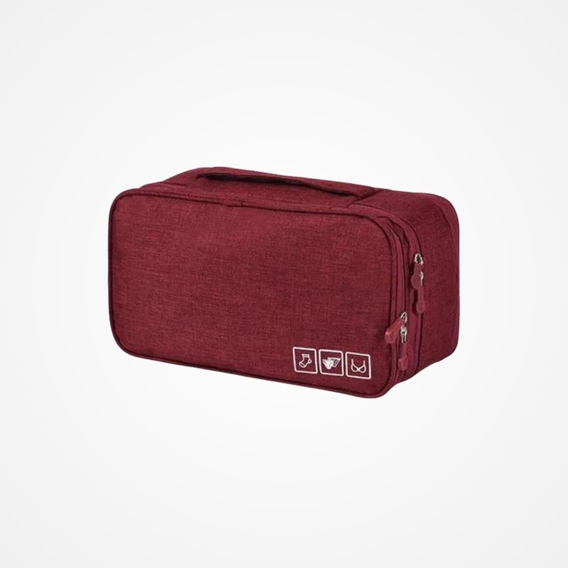 Pochette de rangement pour sous-vêtements fermée