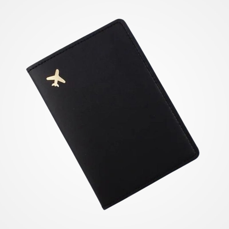 Étui de protection pour passeport en simili cuir