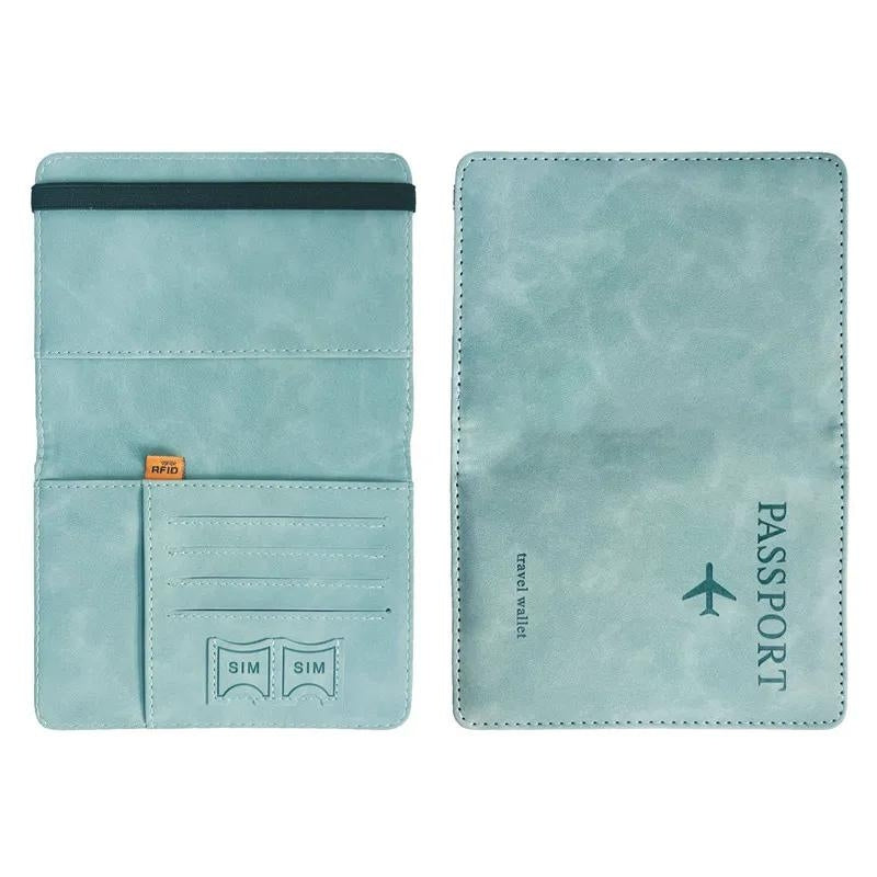 Étui passeport RFID avec passeport inséré
