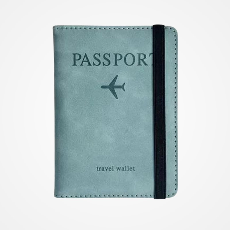 Intérieur de l'étui passeport avec fentes pour cartes