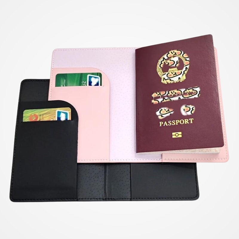 Détail de la matière de l'étui passeport