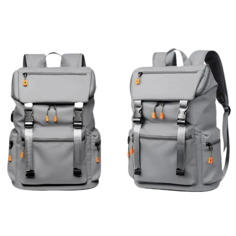 Sac à dos imperméable coloris gris